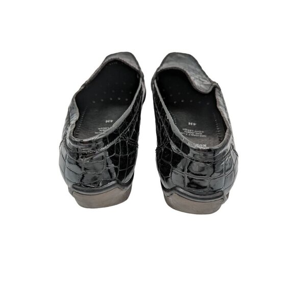 Ara Mokassin Genuine Leather Croc Air Cushion Comfort Loafer Size 7 - Picture 3 of 6